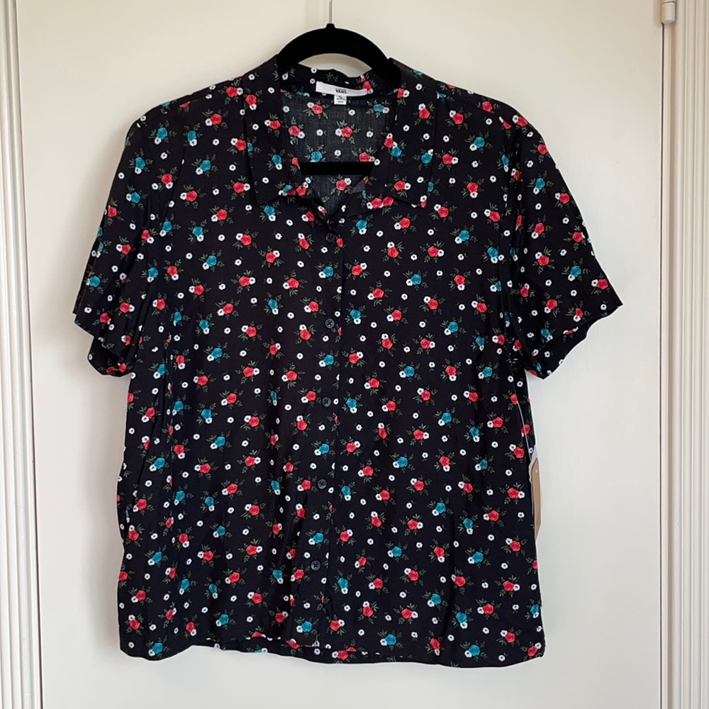 NWT Vans Short Sleeve Button Up